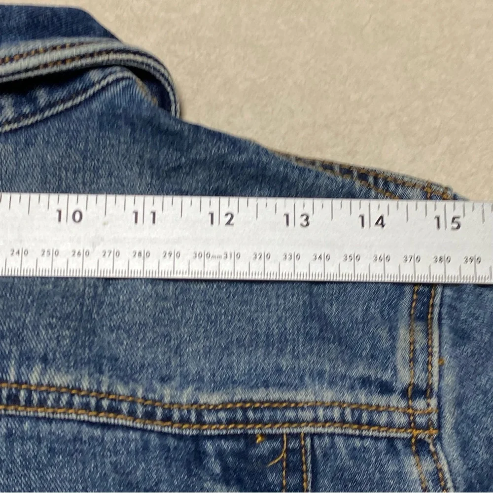 Free People Jacket Women’s Size Small Medium Wash Denim Jacket - Picture 9 of 14